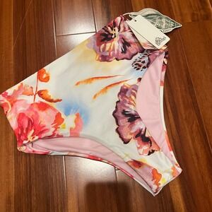 Agua Bendita Bikini Bottom Alicia Oazze 7595 Floral Print Swim Multi New Small